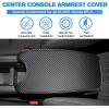 imageAutorder Center Console Cover for 20162020 2021 2022 Honda HRV HRV Accessories Carbon Fiber Armrest Cover AntiScratch Middle Console Pad Leather Armrest ProtectorHRV 20162022