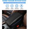imageAutorder Center Console Cover for Ford Bronco Sport 20212024 2025Escape 20202024 2025 Accessories Carbon Fiber Armrest Cover AntiScratch Middle Console Pad Leather Armrest Protectorblack