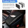 imageAutorder Center Console Cover for Ford Bronco Sport 20212024 2025Escape 20202024 2025 Accessories Carbon Fiber Armrest Cover AntiScratch Middle Console Pad Leather Armrest Protectorblack