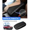 imageAutorder Center Console Cover for Ford Bronco Sport 20212024 2025Escape 20202024 2025 Accessories Carbon Fiber Armrest Cover AntiScratch Middle Console Pad Leather Armrest Protectorblack