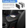imageAutorder Center Console Cover for Kia Forte 20192024 Accessories Carbon Fiber Armrest Cover AntiScratch Middle Console Pad Leather Armrest Protector20192024 Kia Forte