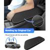 imageAutorder Center Console Cover for Kia Forte 20192024 Accessories Carbon Fiber Armrest Cover AntiScratch Middle Console Pad Leather Armrest Protector20222026 Kia EV6