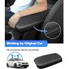 imageAutorder Center Console Cover for Kia Forte 20192024 Accessories Carbon Fiber Armrest Cover AntiScratch Middle Console Pad Leather Armrest Protector20192024 Kia Forte