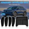 imageAutorder Center Console Dash Organizer for 2021 2022 2023 2024 2025 Volkswagen ID4 VW ID4 Accessories Dashboard Insert Tray Storage Box with Antislip Mat12 INCH ScreenCenter ConsoleDoor Side Organizers 5PCS