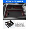 imageAutorder Center Console Organizer for 20222026 Hyundai Santa Cruz Accessories Car Armrest Storage Box Middle Console Tray Container with Black ampamp Red NonSlip Silicone Mats20222024 Tucson