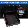 imageAutorder Center Console Organizer for 20222026 Hyundai Santa Cruz Accessories Car Armrest Storage Box Middle Console Tray Container with Black ampamp Red NonSlip Silicone Mats2025 Tucson