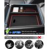 imageAutorder Center Console Organizer for 20222026 Hyundai Santa Cruz Accessories Car Armrest Storage Box Middle Console Tray Container with Black ampamp Red NonSlip Silicone Mats20222024 Tucson