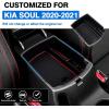 imageAutorder Center Console Organizer for 2023 2024 2025 2026 Kia NIRO Accessories Gear Shift Storage Box Gear Shifter Insert Tray with Black Mats20202026 Kia Soul