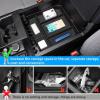 imageAutorder Custom Fit for Center Console Organizer 2022 2023 Toyota Tundra Accessories Armrest Storage Box Secondary Insert Tray with 2 Color mats