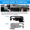 imageAutorder Dashboard Cover Mat for 20192023 2024 2025 2026 Dodge Ram 1500 2500 3500 Accessories Dash Cover Flannel Dash Mat Sunshade Glare UV Rays Protector Black20232025 Toyota bZ4X