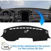 imageAutorder Dashboard Cover Mat for 20192023 2024 2025 2026 Dodge Ram 1500 2500 3500 Accessories Dash Cover Flannel Dash Mat Sunshade Glare UV Rays Protector Black20192026 Dodge Ram
