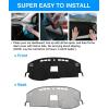 imageAutorder Dashboard Cover Mat for 20192023 2024 2025 2026 Dodge Ram 1500 2500 3500 Accessories Dash Cover Flannel Dash Mat Sunshade Glare UV Rays Protector Black20082010 Dodge Charger
