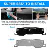 imageAutorder Dashboard Cover Mat for 20192023 2024 2025 2026 Dodge Ram 1500 2500 3500 Accessories Dash Cover Flannel Dash Mat Sunshade Glare UV Rays Protector Black20242026 Toyota Tacoma