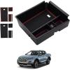 imageAutorder Center Console Organizer for 20222026 Hyundai Santa Cruz Accessories Car Armrest Storage Box Middle Console Tray Container with Black ampamp Red NonSlip Silicone Mats20222026 Santa Cruz