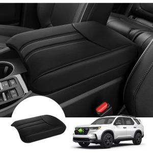 imageAutorder Center Console Cover for 20162020 2021 2022 Honda HRV HRV Accessories Carbon Fiber Armrest Cover AntiScratch Middle Console Pad Leather Armrest ProtectorPilot 20232026