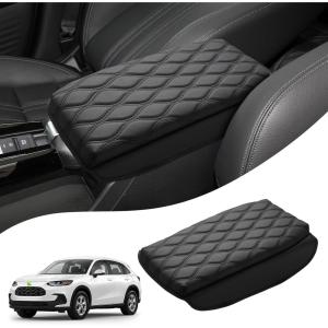 imageAutorder Center Console Cover for 20162020 2021 2022 Honda HRV HRV Accessories Carbon Fiber Armrest Cover AntiScratch Middle Console Pad Leather Armrest ProtectorHRV 20232026