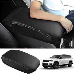 imageAutorder Center Console Cover for ChevyChevrolet Trailblazer 20212025 2026 Accessories Carbon Fiber Armrest Cover AntiScratch Middle Console Pad Leather Armrest Protector2126 Grand Cherokee L Armrest Cover