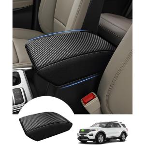 imageAutorder Center Console Cover for ChevyChevrolet Trailblazer 20212025 2026 Accessories Carbon Fiber Armrest Cover AntiScratch Middle Console Pad Leather Armrest Protector2025 Ford Explorer