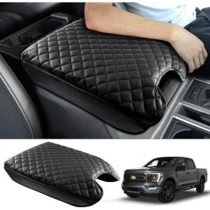 imageAutorder Center Console Cover for ChevyChevrolet Trailblazer 20212025 2026 Accessories Carbon Fiber Armrest Cover AntiScratch Middle Console Pad Leather Armrest Protector1520 Ford F150