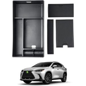 imageAutorder Center Console Organizer for 2022 2023 2024 2025 Lexus NX NX 250NX 350NX 350h 450h Accessories Armrest Storage Box Secondary Insert Tray with AntiSlip Mat20222026 Lexus NX 250350350h450h
