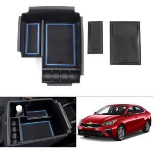 imageAutorder Center Console Organizer for 2023 2024 2025 2026 Kia NIRO Accessories Gear Shift Storage Box Gear Shifter Insert Tray with Black Mats20192024 Kia Forte