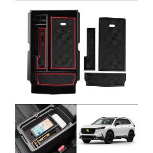 imageAutorder Center Console Organizer for 20232026 Honda CRV CRV Accessories Armrest Storage Box Secondary Insert Tray with 2 Color Mats2023 CRV Armrest Organizer