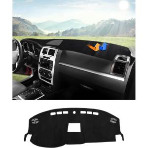 imageAutorder Dashboard Cover Mat for 20192023 2024 2025 2026 Dodge Ram 1500 2500 3500 Accessories Dash Cover Flannel Dash Mat Sunshade Glare UV Rays Protector Black20082010 Dodge Charger