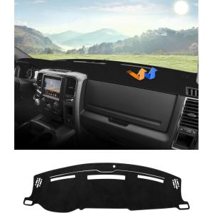 imageAutorder Dashboard Cover Mat for 20192023 2024 2025 2026 Dodge Ram 1500 2500 3500 Accessories Dash Cover Flannel Dash Mat Sunshade Glare UV Rays Protector Black20102018 Dodge Ram