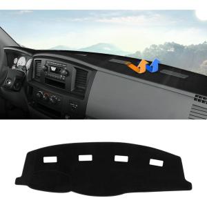 imageAutorder Dashboard Cover Mat for 20192023 2024 2025 2026 Dodge Ram 1500 2500 3500 Accessories Dash Cover Flannel Dash Mat Sunshade Glare UV Rays Protector Black20062009 Dodge Ram