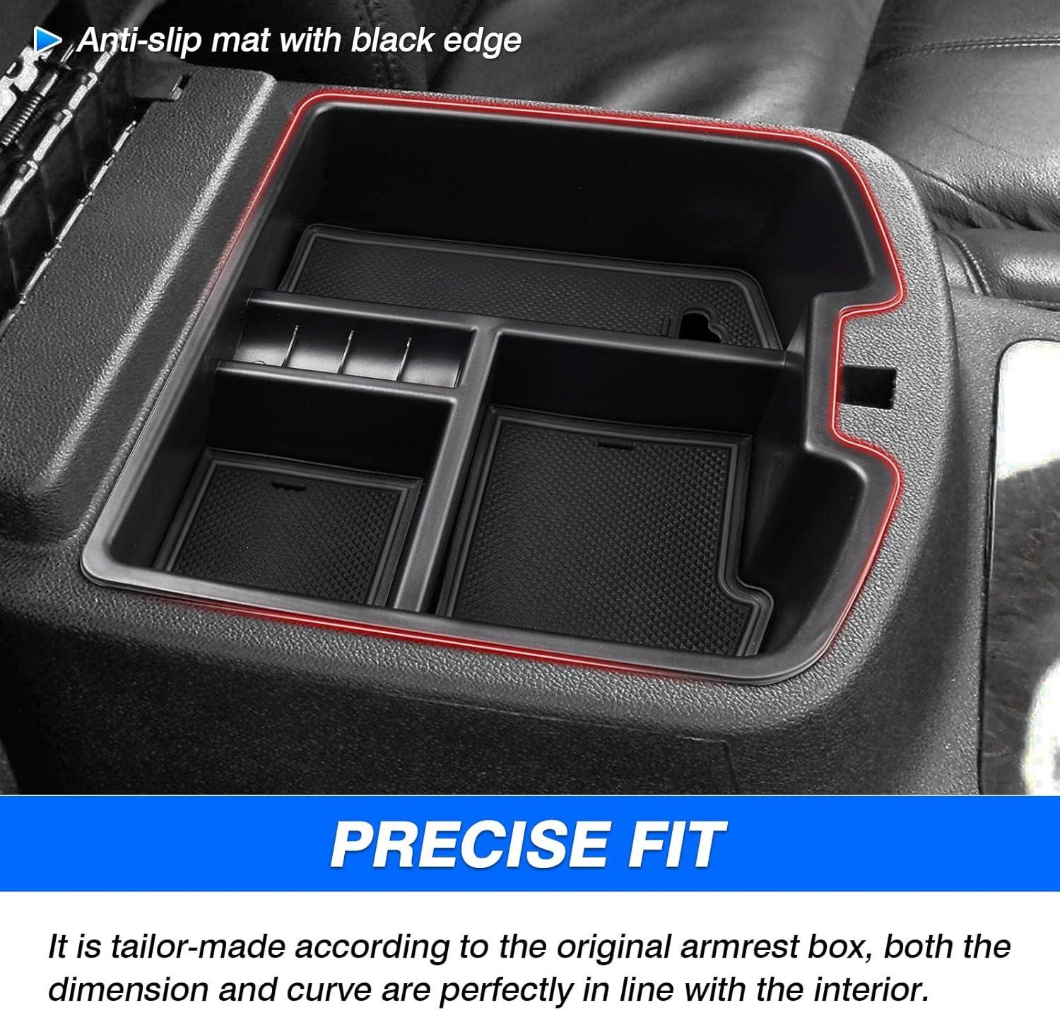 imageAutorder Center Console Organizer for 20192025 ChevyChevrolet Blazer Accessories Armrest Storage Box Secondary Insert Tray with 2 Color Mats20072013 Chevy SilveradoSierra 1500 2500 3500