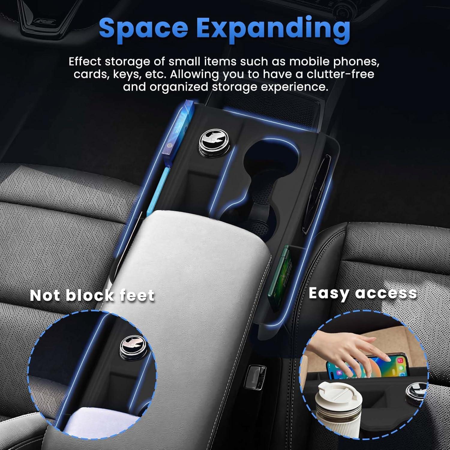 imageAutorder Center Console Organizer for 20192025 ChevyChevrolet Blazer Accessories Armrest Storage Box Secondary Insert Tray with 2 Color Mats20252026 Chevy Equinox