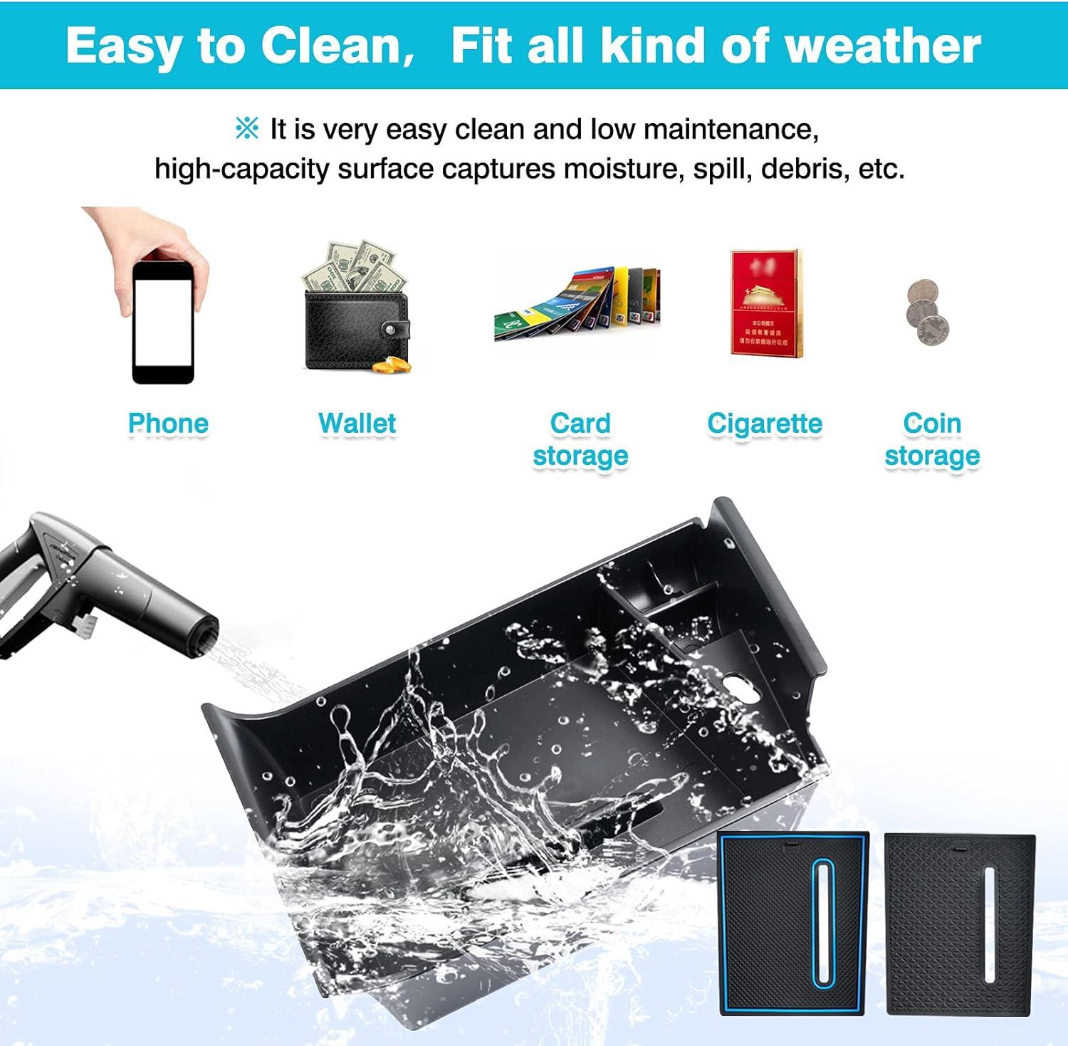 imageAutorder Center Console Organizer for 20212026 Hyundai Elantra Accessories Armrest Storage Box Secondary Insert Tray with 2 Color Mats NOT Fit Manual Hand Break Models