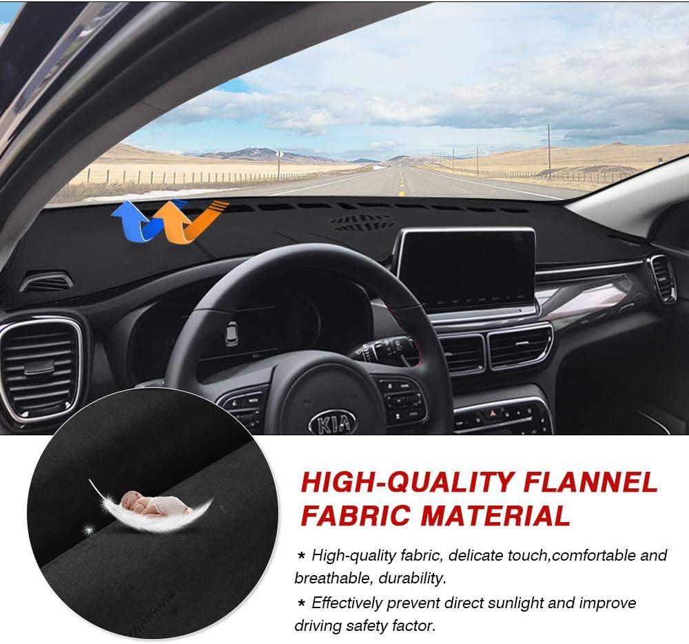 imageCartist Flannel Dashboard Cover for Kia Sportage 20172022 Dash Cover Nonslip Dashboard Mat Protector Sunshade No Glare