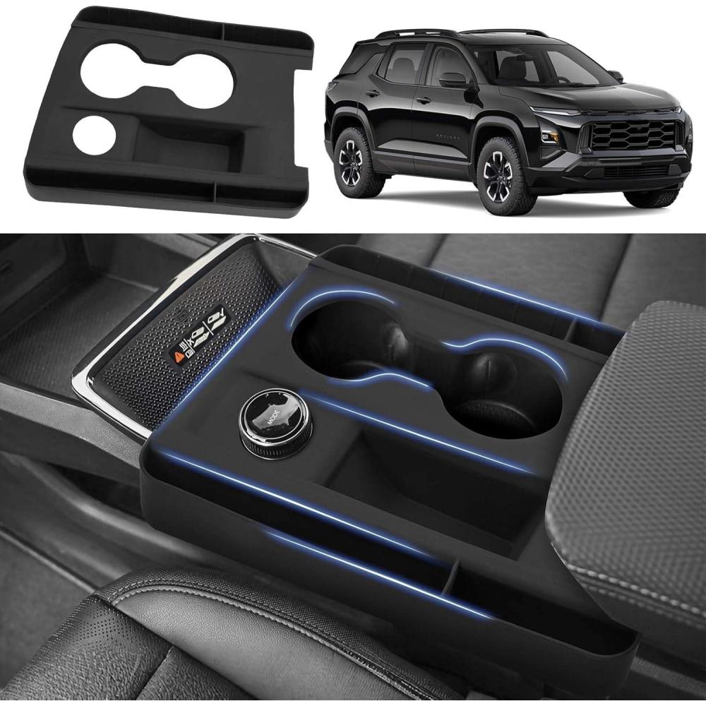 imageAutorder Center Console Organizer for 20192025 ChevyChevrolet Blazer Accessories Armrest Storage Box Secondary Insert Tray with 2 Color Mats20252026 Chevy Equinox