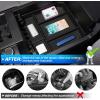 imageAutorder 2PCS Center Console Organizer for Toyota Tundra 20222025 2026 Accessories Dashboard Organizer Armrest Storage Box Secondary Insert Tray