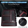 imageAutorder Center Console Organizer for Ford Explorer 2020 2021 2022 2023 2024 Accessories Armrest Storage Box Secondary Insert Tray with Red Mat20212026 Ford F150