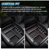 imageAutorder Center Console Organizer for Ford Explorer 2020 2021 2022 2023 2024 Accessories Armrest Storage Box Secondary Insert Tray with Red Mat20212026 Ford F150