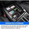 imageAutorder Center Console Organizer for Ford Explorer 2020 2021 2022 2023 2024 Accessories Armrest Storage Box Secondary Insert Tray with Red Mat20212026 Ford F150