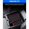 imageAutorder Center Console Organizer for Ford Explorer 2020 2021 2022 2023 2024 Accessories Armrest Storage Box Secondary Insert Tray with Red Mat20242026 Ford Ranger
