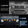 imageAutorder Compatible with LED Grille Lights Suzuki Jimny 20182022 2023 2024 2025 JB64W JB74W Accessories Front Warning Bulbs with AmberWhite Lights Decorative LED Lamps 4PCS