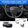 imageAutorder Custom Fit for Accessories 2021 2022 2023 2024 2025 Ford Bronco Sport Carbon Fiber Button Frame Panel Cover Center Console Interior TrimSteering Wheel Cover