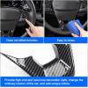 imageAutorder Custom Fit for Accessories 2021 2022 2023 2024 2025 Ford Bronco Sport Carbon Fiber Button Frame Panel Cover Center Console Interior TrimSteering Wheel Cover