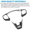 imageAutorder Custom Fit for Accessories 2021 2022 2023 2024 2025 Ford Bronco Sport Carbon Fiber Button Frame Panel Cover Center Console Interior TrimSteering Wheel Cover