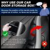 imageAutorder Custom Fit for Door Side Storage Box Tesla Model 3 20172023 Model Y 20202023 Accessories Armrest Phone Container Door Organizer Handle Pocket Tray Black Set of 4