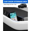 imageAutorder Door Side Storage Box for 20212025 Nissan Rogue Accessories Door Organizer Handle Pocket Insert Tray Copilot Armrest Phone Container with Black MatNoteJust Fit Copilot Passenger Seat Only1PC