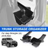 imageAutorder Trunk Storage Organizer for 20182023 Jeep Wrangler JL JLU 24 Door Accessories Rear Cargo Side Storage Box Left ampamp Right Side 2PCS