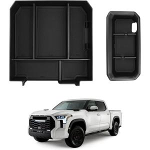 imageAutorder 2PCS Center Console Organizer for Toyota Tundra 20222025 2026 Accessories Dashboard Organizer Armrest Storage Box Secondary Insert Tray