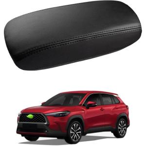 imageAutorder Center Console Cover for Toyota Sienna 20212025 2026 Accessories Memory Foam Armrest Cushion with AntiScratch Leather Protector Covers Black2225 Corolla Cross Armrest Cover