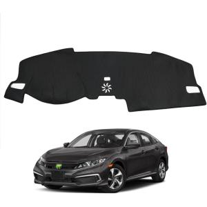imageAutorder Dashboard Cover Mat for 20192025 Honda Passport Accessories Dash Cover Flannel Dash Mat Sunshade Glare UV Rays Protector20222026 Honda Civic