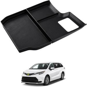 imageAutorder Lower Center Console Organizer Toyota Sienna 20212026 Interior Accessories Center Console Bottom Storage Insert TrayLower Center Console Organizer